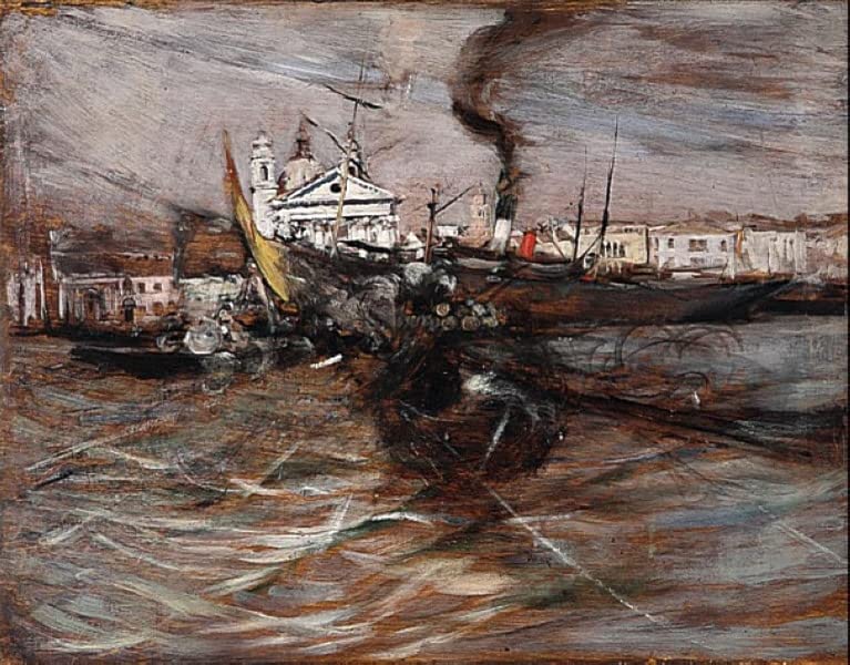 Toile murale art photos navires Venise pour habiller un grand mur vide