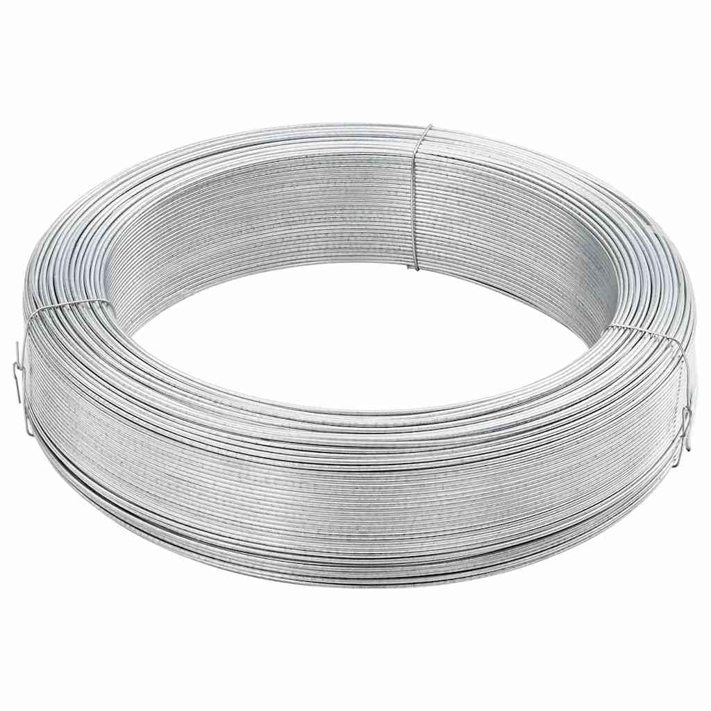 Fil de Tension, Fil de Acier Plastifié pour Clôture Jardin 250 m 2 mm Acier