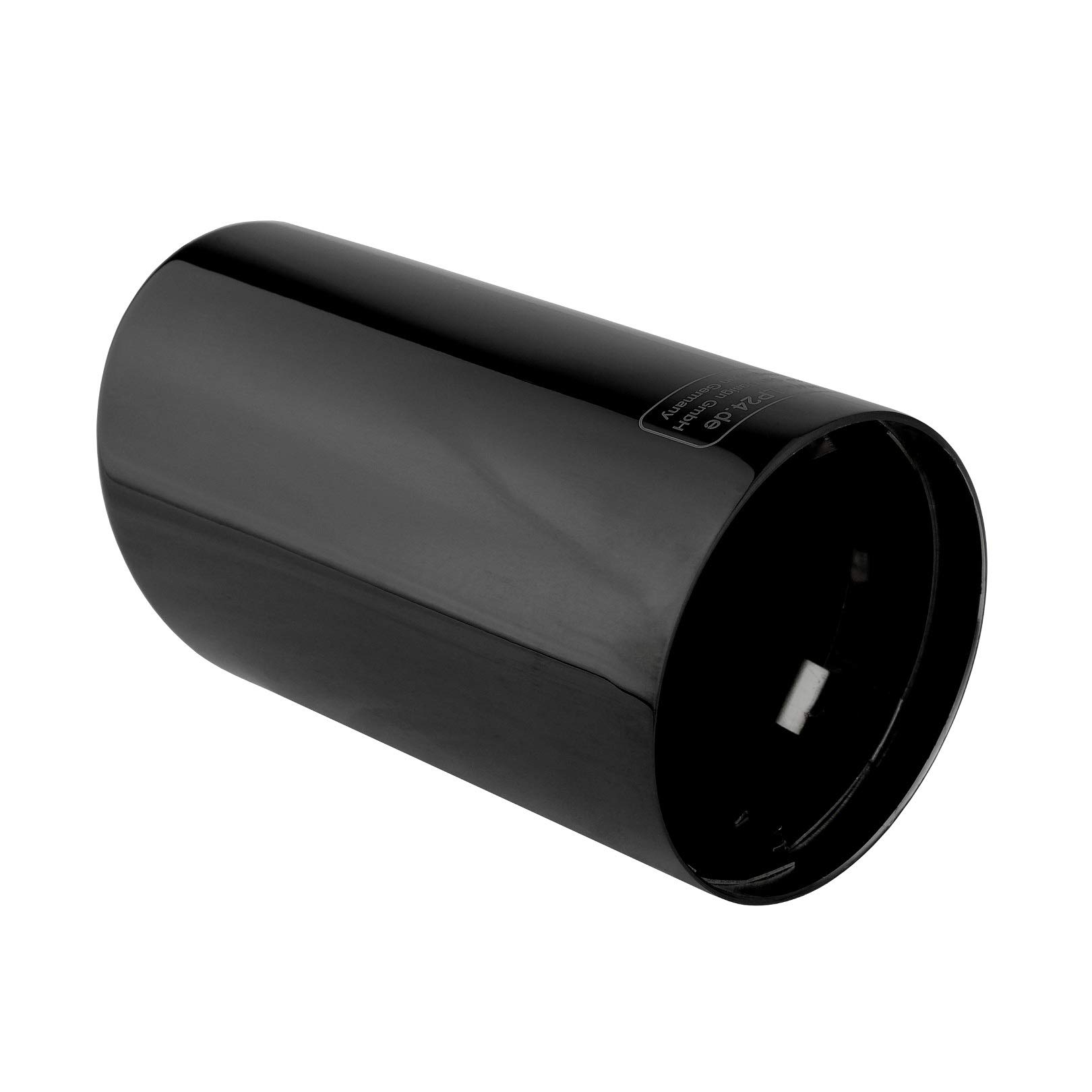 Embellecedor de Tubo de Escape Coche 2 piezas Cola de Escape Coche Acero Inoxidable Negro Pulido Plug&Play compatible con Golf 7 VII Variant Touran 5T para 60mm - L&P A289