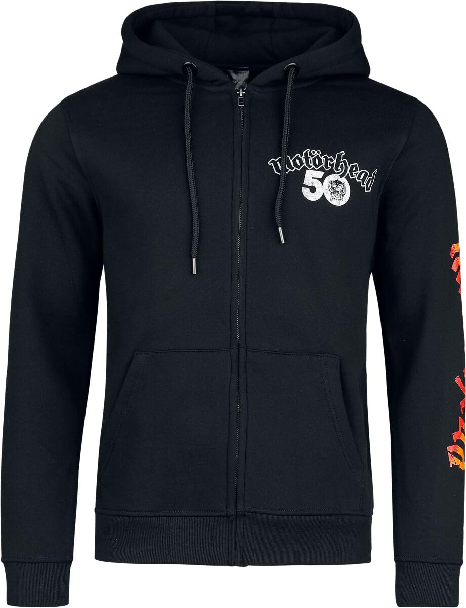 Motörhead Flames Bull Männer Kapuzenjacke schwarz Band-Merch, Bands