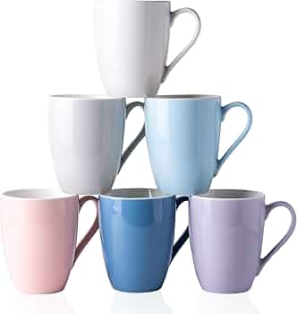 APPLEBUM MUG CUP 6個 set Amazon.com: GBHOME 16oz Coffee Mugs Set of 6, Large Ceramic Coffee