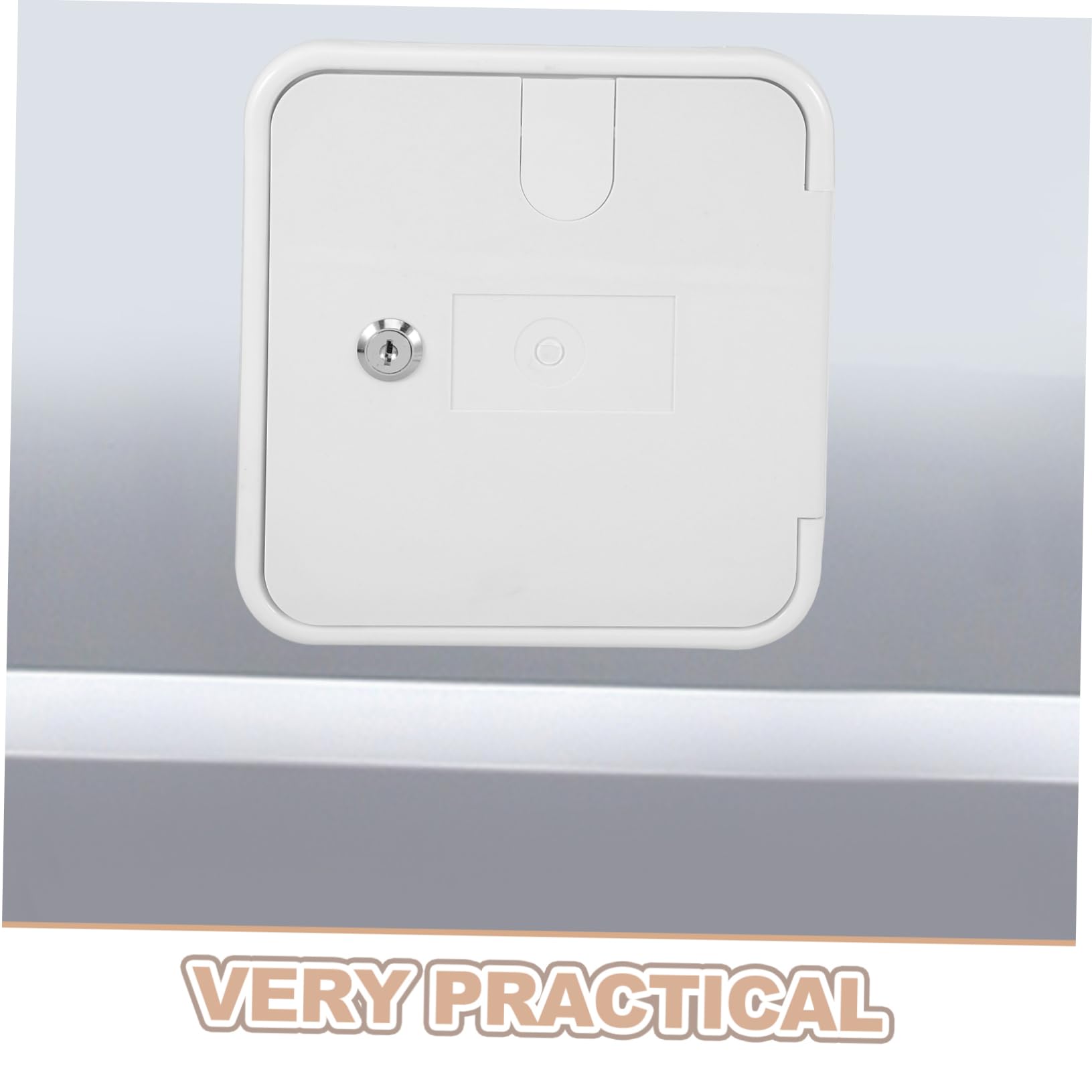 POPETPOP Sportello di Ispezione Elettrico per Campervan in ABS Bianco con Viti, Resistente all'Uso Esterno, Ricambio la Conversione RV