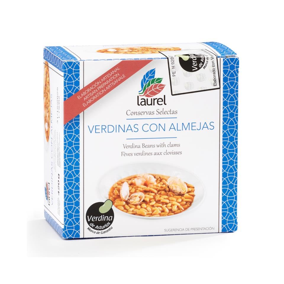 Laurel - Verdinas con Almejas lata 420 g | Sabores de Asturias
