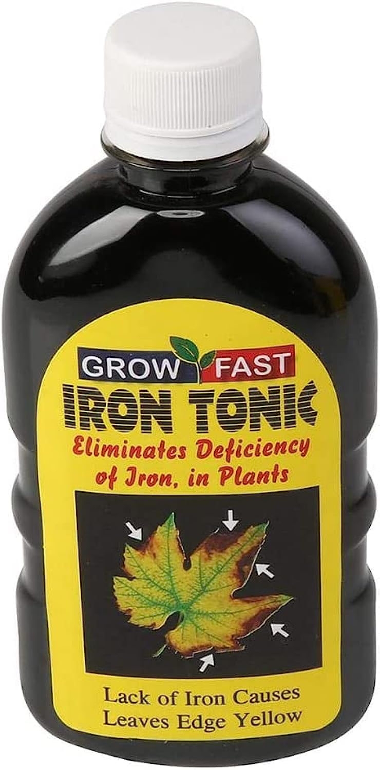 Grow Fast Iron Tonic Liquid Fertilizer Eliminates Deficiency of Iron in Plants 250ml "Garden Care"