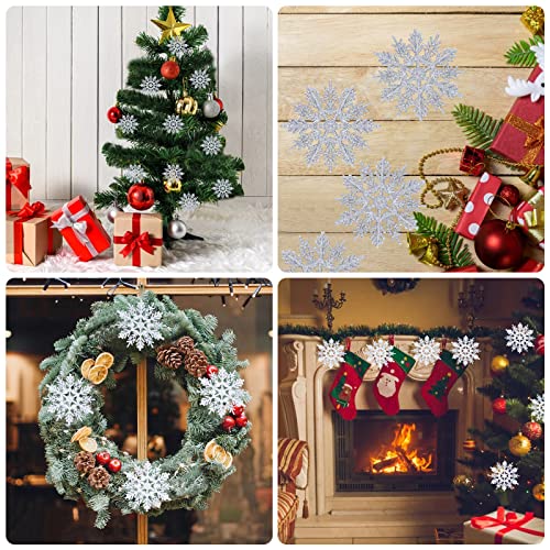 EKKONG Decorazione Natale Fiocco di Neve, Fiocchi