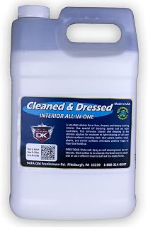 Detail King Cleaned & Dressed - Interior Dressing & Interior Car Cleaner - Car Odor Eliminator - for Plastic and Vinyl - 1 Gallon