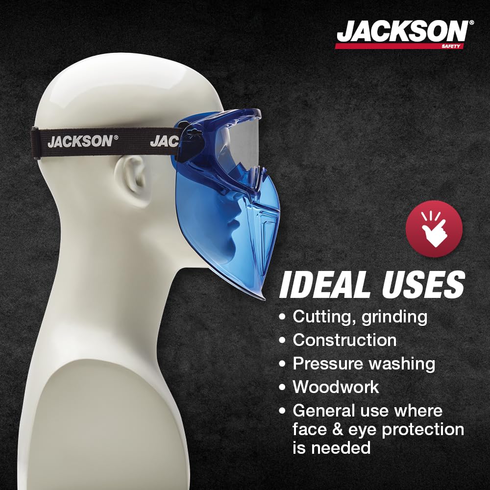 Jackson Safety Goggles with Face Shield - ANSI Z87.1 -6