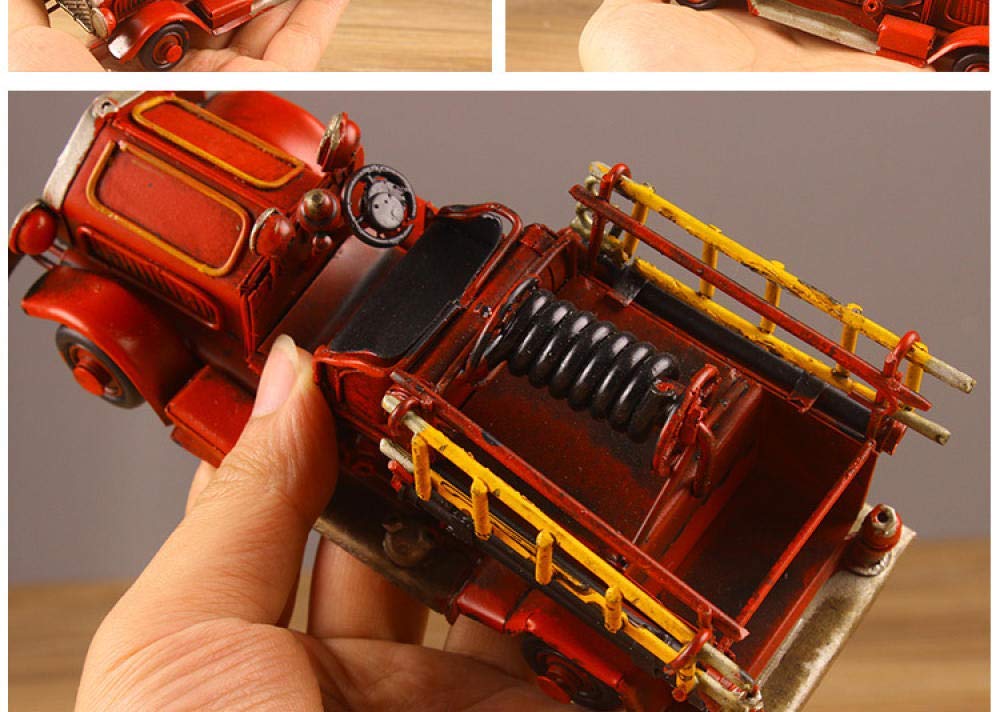 Modèle De Camion Pompiers Artisanat En Métal Décoration La Maison