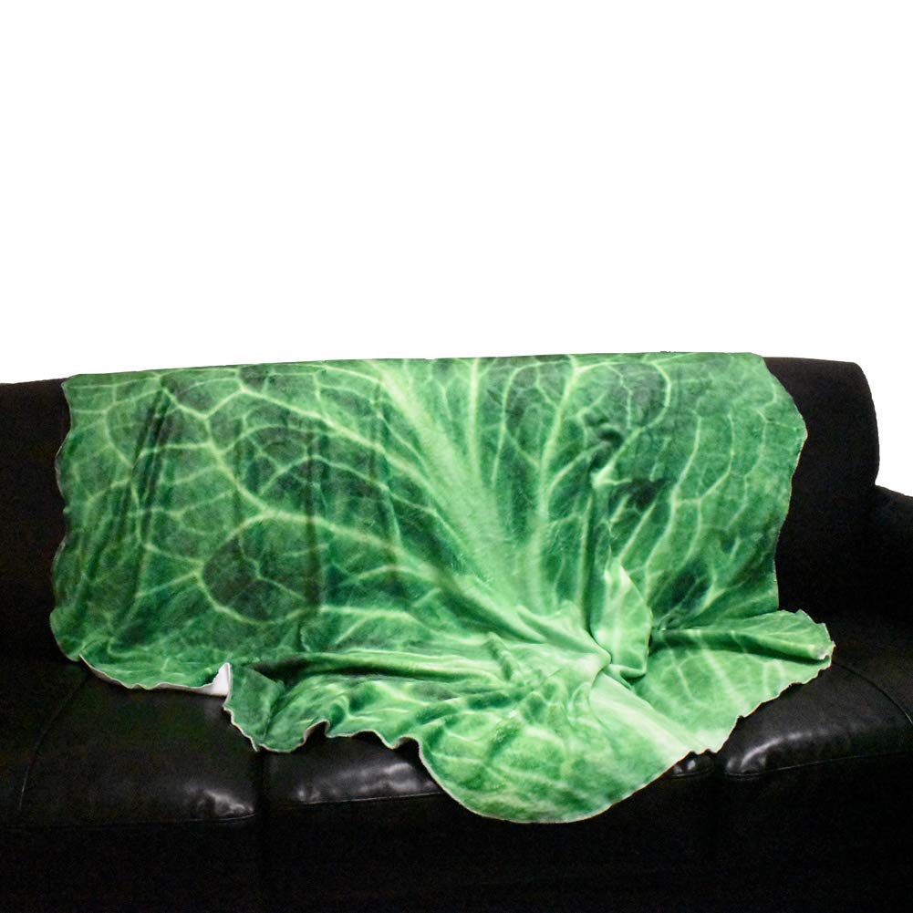 Manta De Franela Con Forma De Lechuga - 150 Cm, Suave, Divertida, Ideal Para Sofá, Cama O Regalo