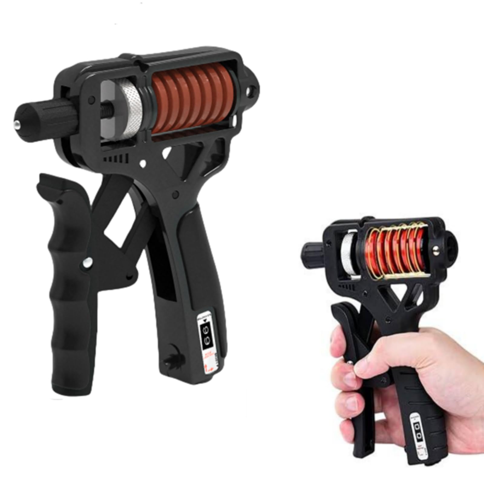 Grip strength trainer, grip strength enhancer, adjustable resistance 11-350 pounds (5-160 kilograms), forearm enhancer, suitable for athletes, fitness enthusiasts and musicians(back)-image-49