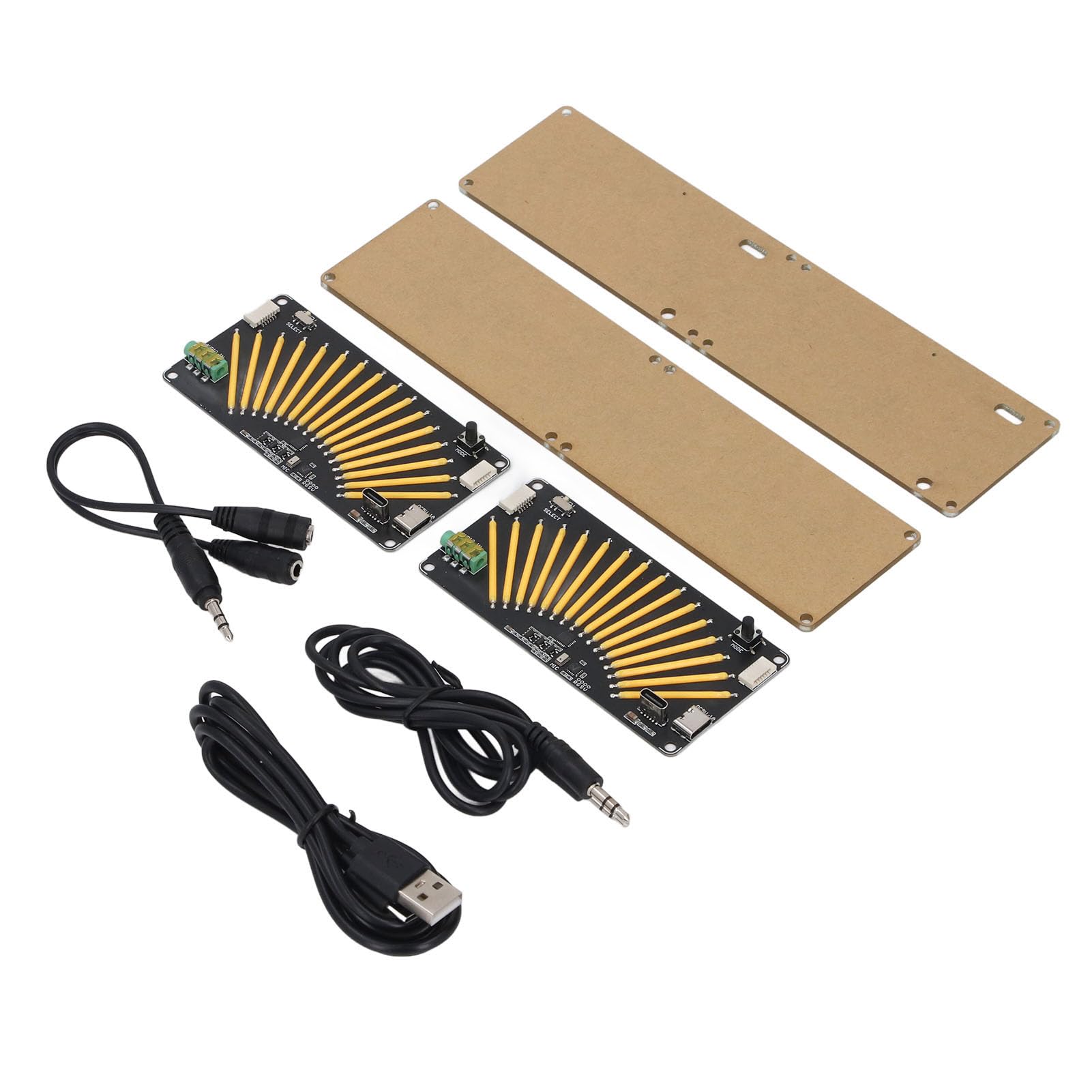 Audio Spectrum Indicator, Voice Sound Control Meter Amplifier Board, 16 Bit Music Level Indicator, Audio Spectrum Analyzer for Musicians and Sound Audio Professionals