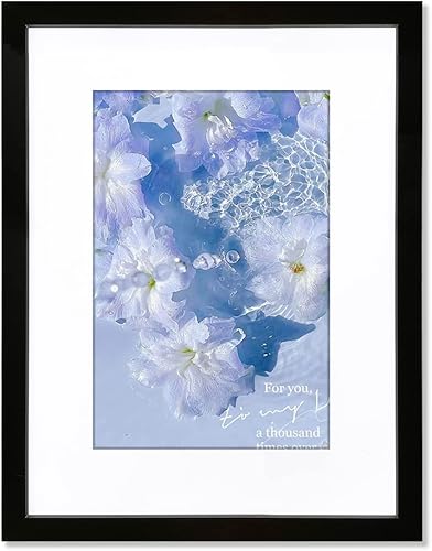 KZZLOL Marco de 15 x 15 pulgadas, para galería de fotografías de 11 x 11 pulgadas con paspartú o de 15 x 15 pulgadas sin paspartú, para galería de