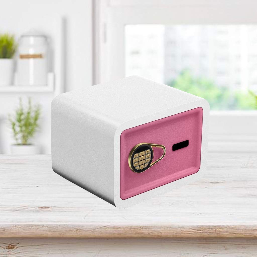 Scatole e organizzatori Cassaforte Elettronica con Password e Chiave di Apertura di Emergenza 2 Doppie 350 * 250 * 250 mm, cassaforte per armadietto bancario con Singolo