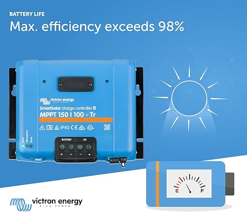 Miniatura 6 de Victron Energy SmartSolar MPPT Tr - Controlador de carga solar (Bluetooth), controladores de carga para paneles solares, 150 V, 60 amperios