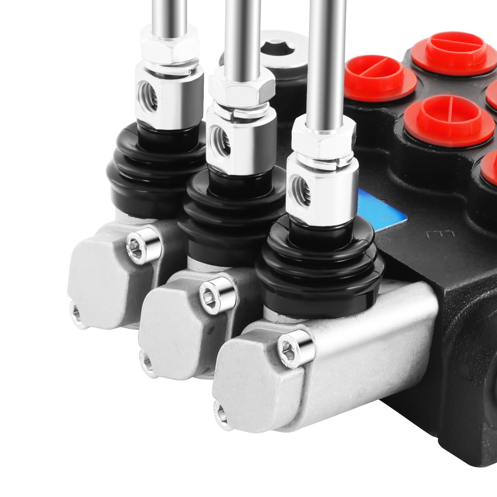 Válvula hidráulica direccional de 3 bobinas, válvula hidráulica, válvula direccional hidráulica para cargadora de tractores, 11 GPM, 3600 PSI