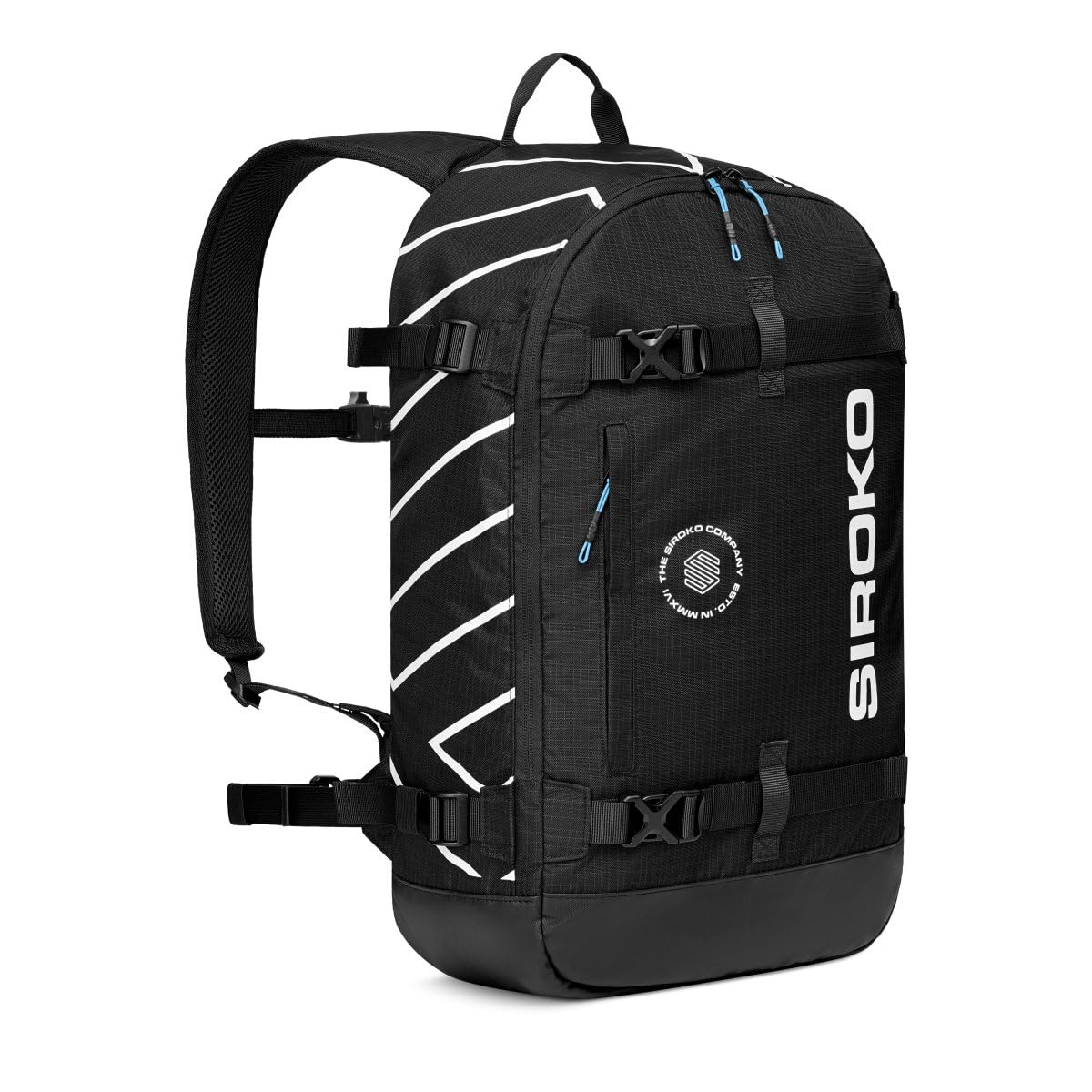 SIROKO Mochila compacta 18L nieve esquí Cove Negro