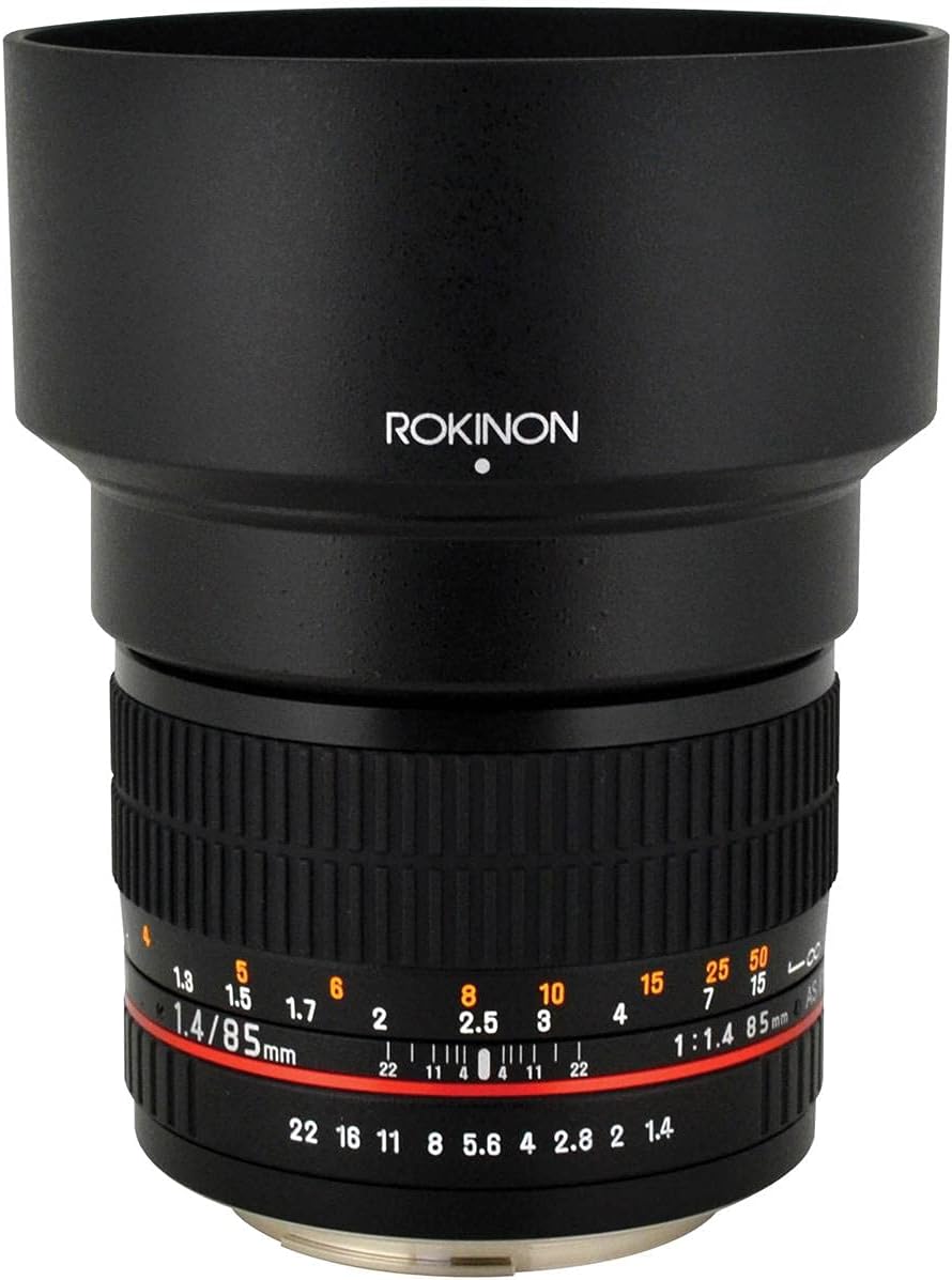 Rokinon 85M-C 85mm F1.4 Aspherical Fixed Lens for Canon (Black)