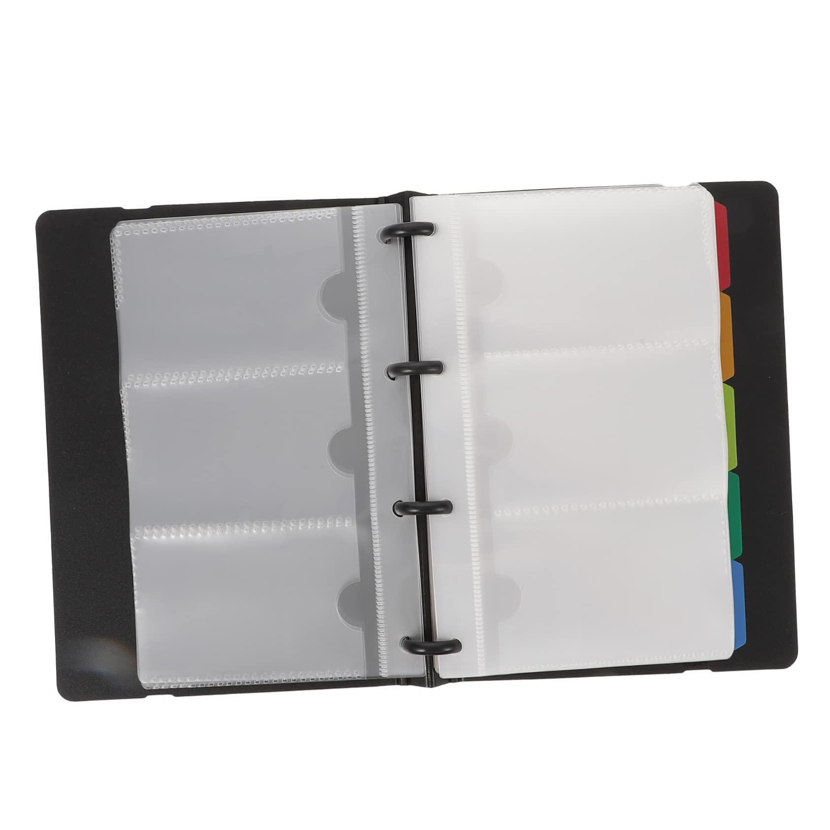 Uonlytech 180 Buste Porta Cartellini, Copertina in PP, Organizer Portatile per Nomi e Carte, Facile da Usare, Design Professionale