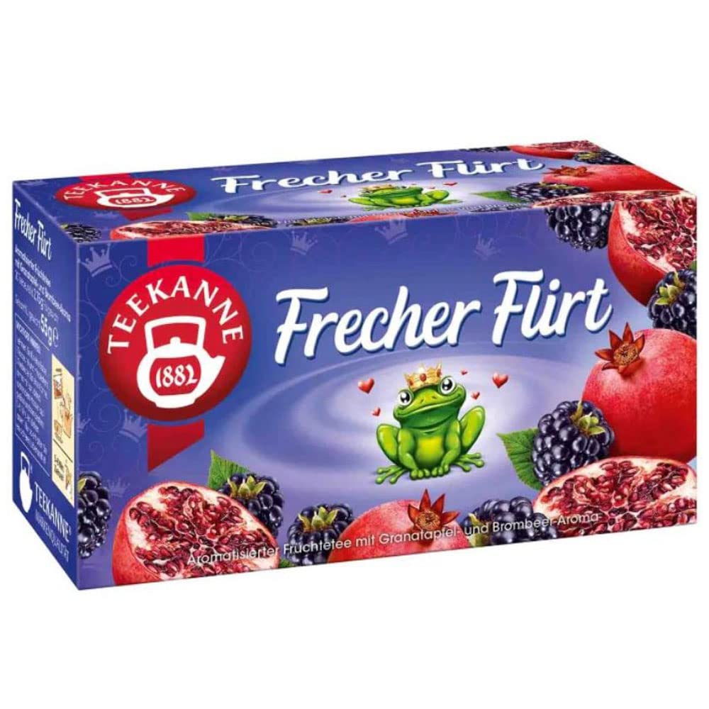 Frecher Flirt Pomegranate and Blackberry Fruit Tea Bags 55g (20 Tea Bags)