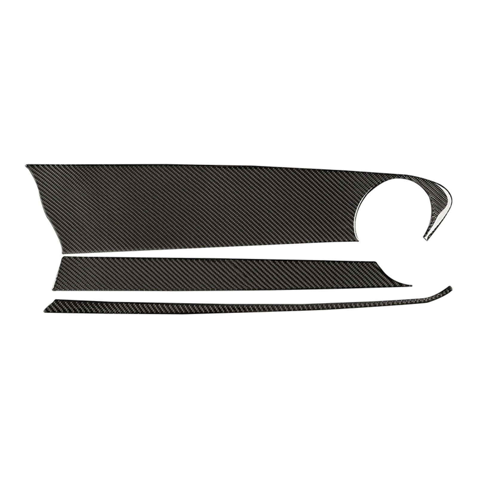 for Chevrolet for Camaro 2017-2022 Car Co-Pilot Instrument Panel Decorative Strip Cover Stickers Car Interior Mouldings(Black)