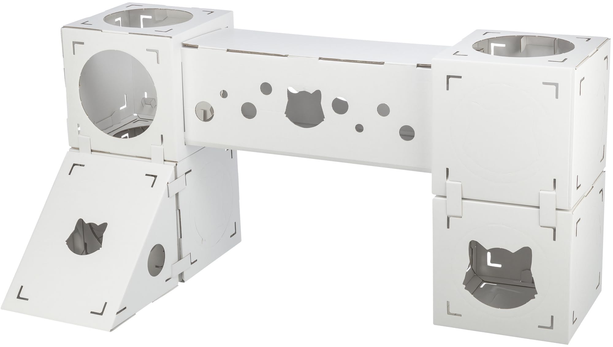 TRIXIE Finca Felice Modular Cardboard Cat Condo, Indoor Cat Play Tower, Corrugated House, Hideou