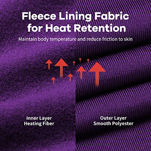 Image of MANCYFIT Thermal Leggings for Women Fleece Lined Pants Long Underwear Bottoms