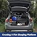 Letsenjoy Folding Car Bed with Adjustable Height and Length, Camping Bed 600D Oxford Fabric Carbon Steel Frame,Sleeping Platform for Vehicle ''39.5-71.5 x 33.5 x10.6-15.5