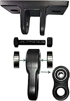 Vista 2 de Colgadores de Columpio Negros de Servicio Pesado Tornillos Pernos Incluidos Capacidad de Más de 5000 lb Patio de Juegos Porche Yoga Asiento Trapecio