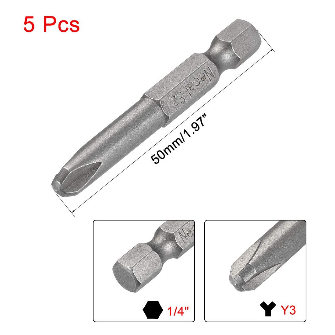 Embouts De Tournevis Triwing Pratique 50 Mm Type Y Tige Hexagonale Y3