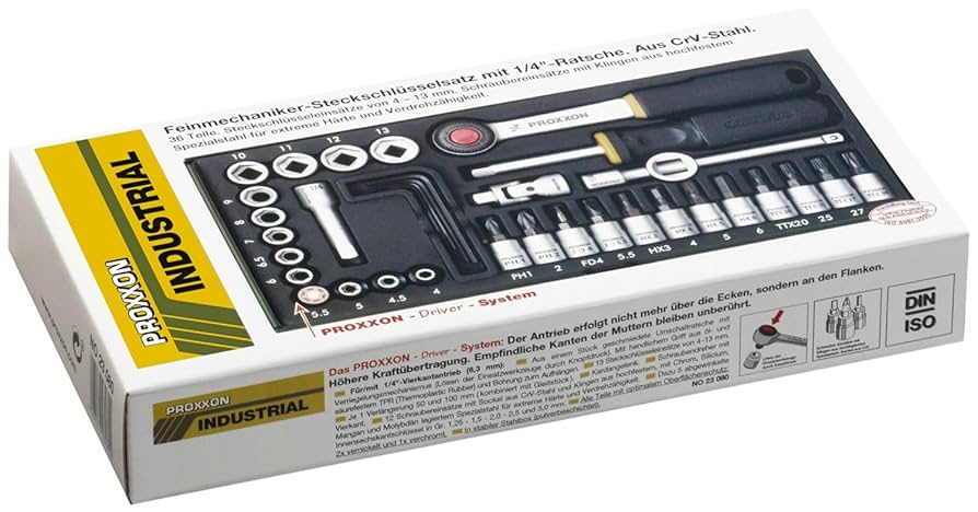 Amazon.com: Proxxon 23080 36-piece Precision Engineer's Set