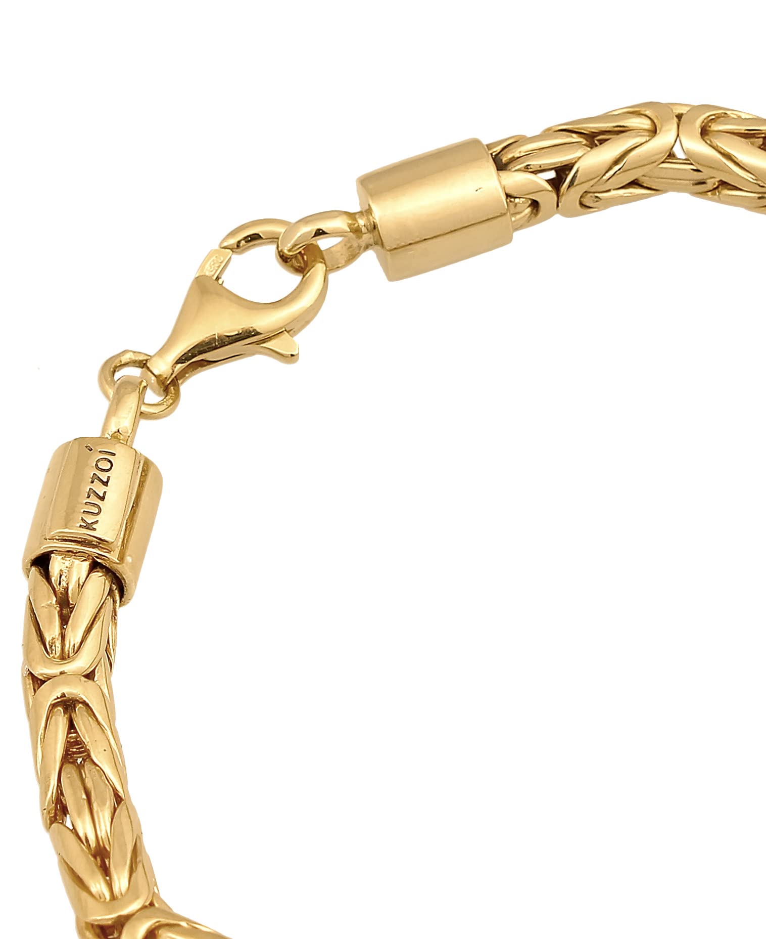 Kuzzoi Buddha Silber-Armband Herren 925 Silber Königsketten Armband (5 mm)