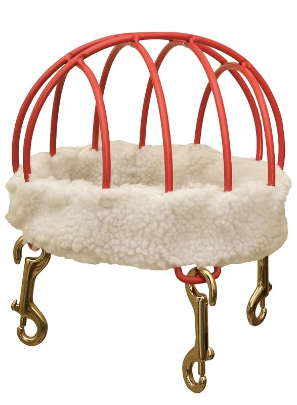 Focinheira para cavalo com arame revestido e forro de fleece Big Dee's, Red, tamanho M