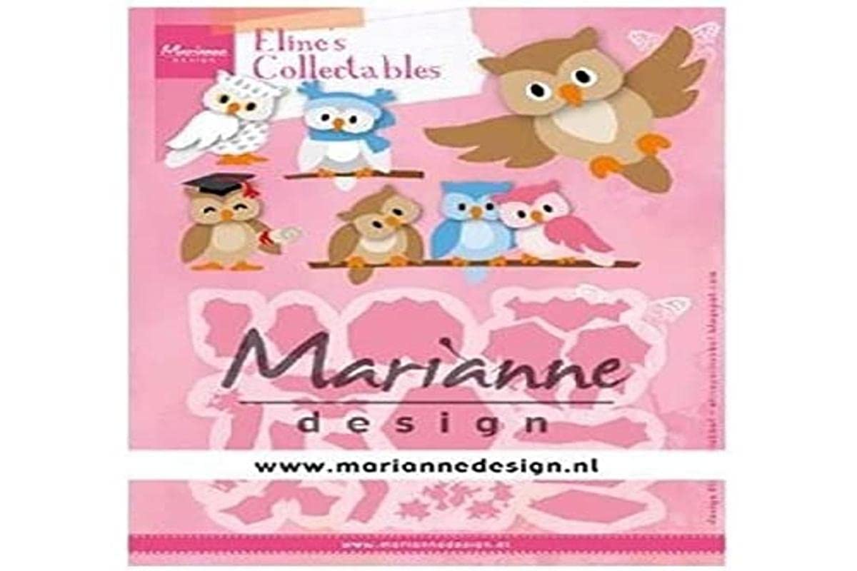 COL1475 Collectables Owl for Detailed Cutting Dies and Embossing Detailing Paper Craft Pink, One Size