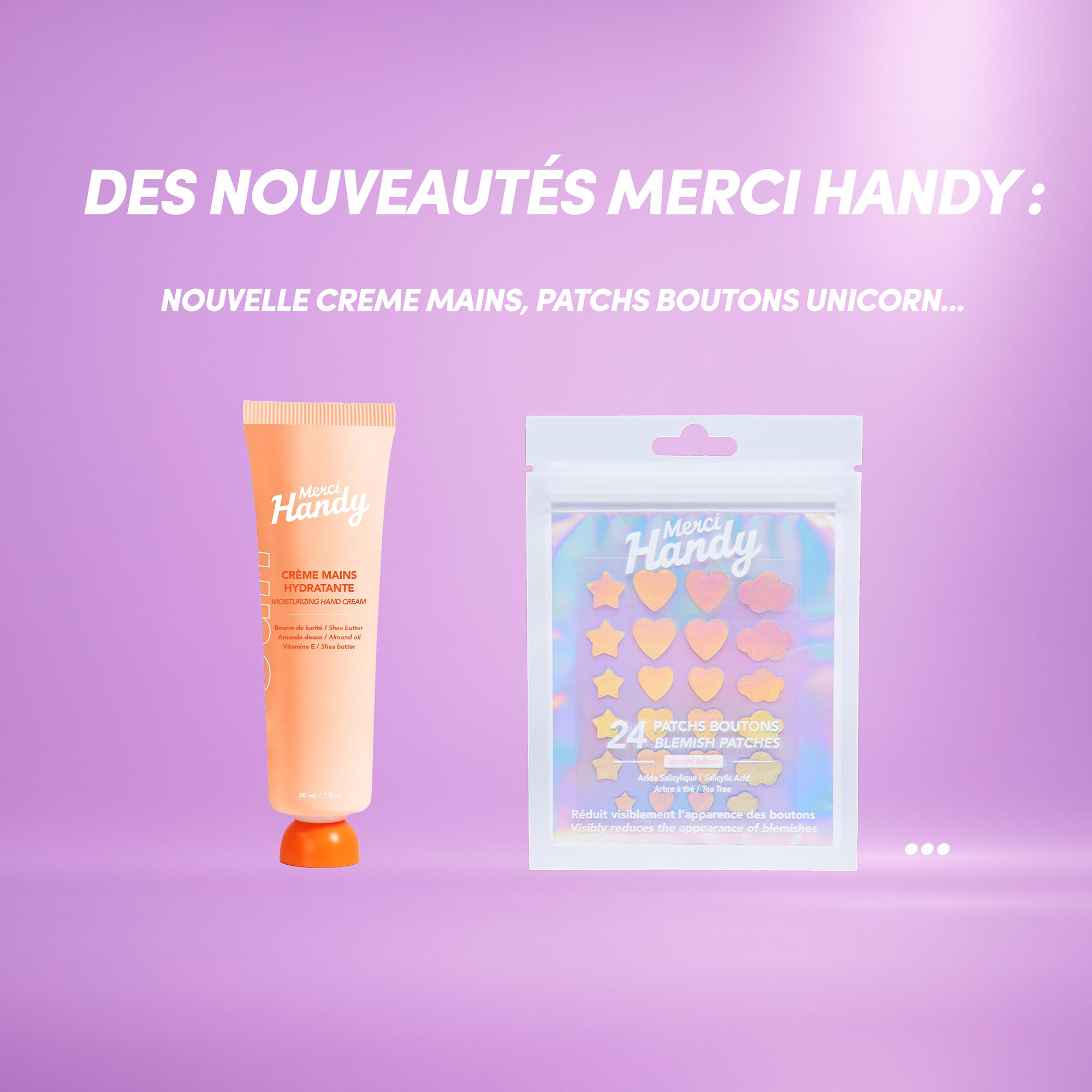 Merci Handy - Calendrier de l'Avent 2025-24 surprises enchantées - 16 cosmétiques, 8 chocolats - Combo beauté-chocolat unique - Édition limitée avec collaboration prestigieuse - 100% recyclable