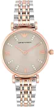 エンポリオアルマーニ　レディース　腕時計　ブラウン　美品 ブラウン（茶色）系 EMPORIO ARMANI(エンポリオアルマーニ