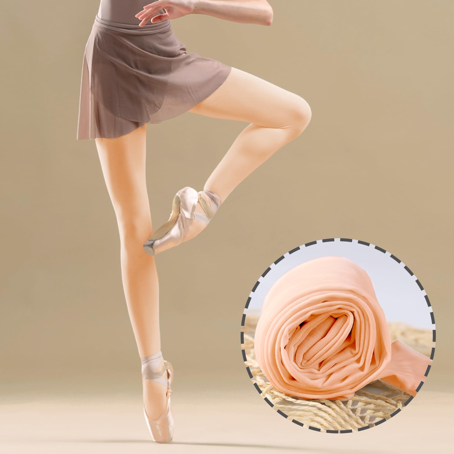 CENCERY Ballet Tights for Girls Convertible Dance Stockings Soft Stretch