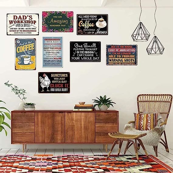 Metallschild „Please Be A Good Neighbor“ – 20x30 Cm, Retro-Design, Wetterfest