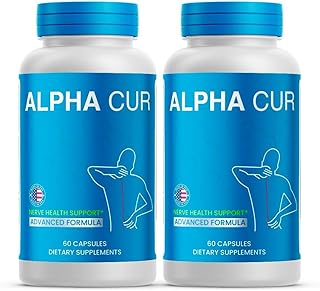 (2 Pack) Alpha Cur Nerve Capsules – All Natural AlphaCur Supplement Pills for Maximum Strength, Health, & Daily Fitness (120 Caps)