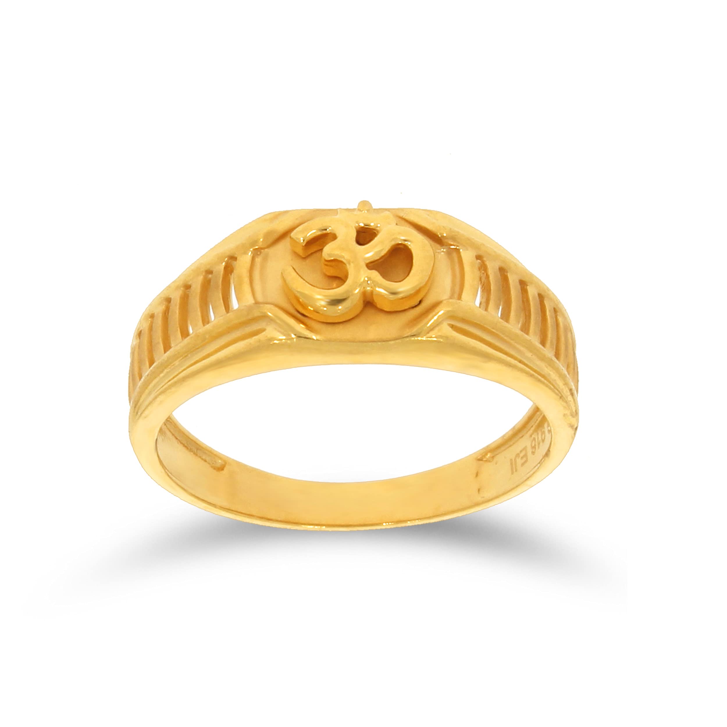 Senco Gold & Diamonds OM The Mantra Gold Mens Ring