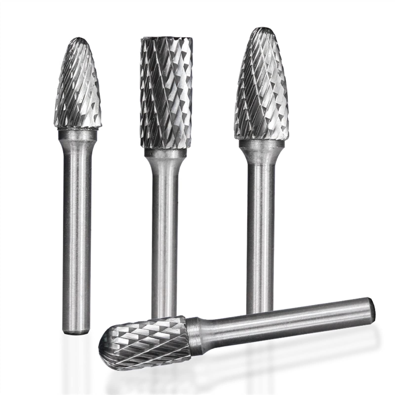 Wiertła z węglików spiekanych od 6 mm do 12 mm do grawerowania pilnik obrotowy do narzędzi ręcznych do metalu 8 sztuk