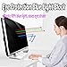 PRSPR 17.3 Inch Hanging Privacy Screen Protector for Monitor – Anti-Spy Blue Light Blocking Acrylic Filter, Anti-Glare Removable Eye Protection Panel for 16:9 LED LCD Widescreen Displa(Privacy + Blue Light Hanging, 17.3 inch [16:9] (395 × 245 mm))