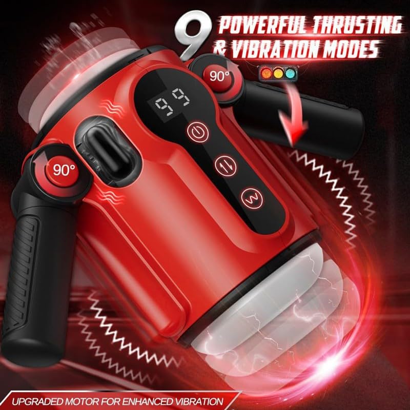 Gfdbhjer Practical Massage Tool, Double Handle Men's Fitness Training Equipment, Digital Display, Easy to Operate(Color:A)