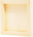 4x4 Toiles en bois pour la peinture, Toile en berceau de profondeur vierge pour les projets d'art (6 Faites votre valise, 0.85 En épais)