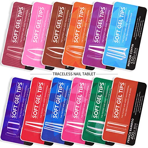 Cycullinyt Toe Nail Tips, Full Cover Clear Soft Gel Tips, Toe False Nail Tips For Acrylic Nails Extension With Box, 550Pcs, 11 Sizes(Style 15) #TOP6