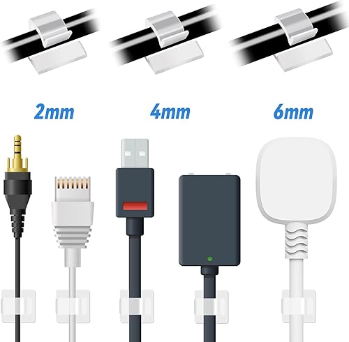 Miniatura 9 de PETKNOWS 80 clips de montaje de tiras de luz, color negro, autoadhesivos, sujetadores de luz LED, soporte de montaje, abrazadera de cable,