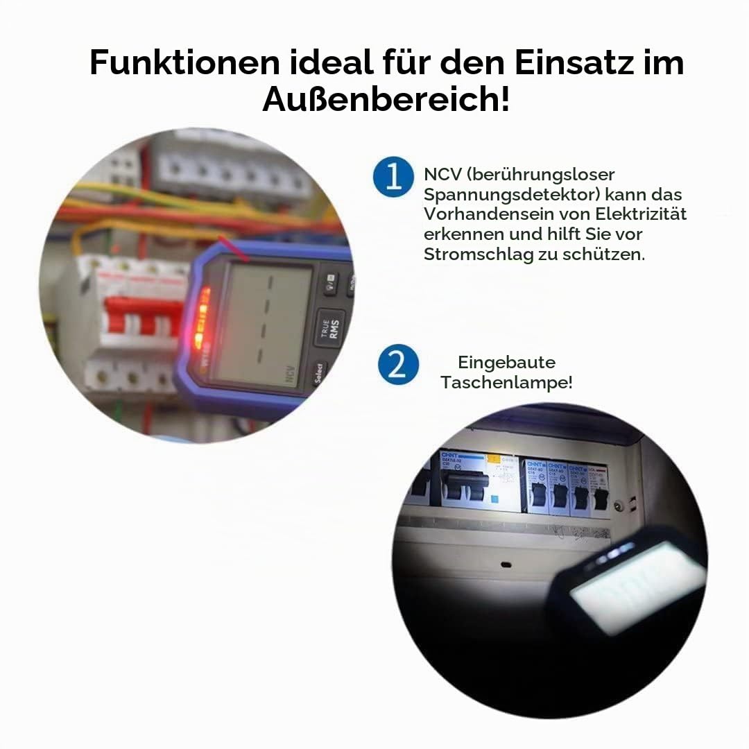 OW18E Digital multimeter,20000 Zählung True-RMS Voltmeter Ohmmeter, Hintergrundbeleuchtung LCD-Display, Bluetooth-Verbindung, für AC/DC Spannung Strom Widerstand Kapazität Diodentemperatur
