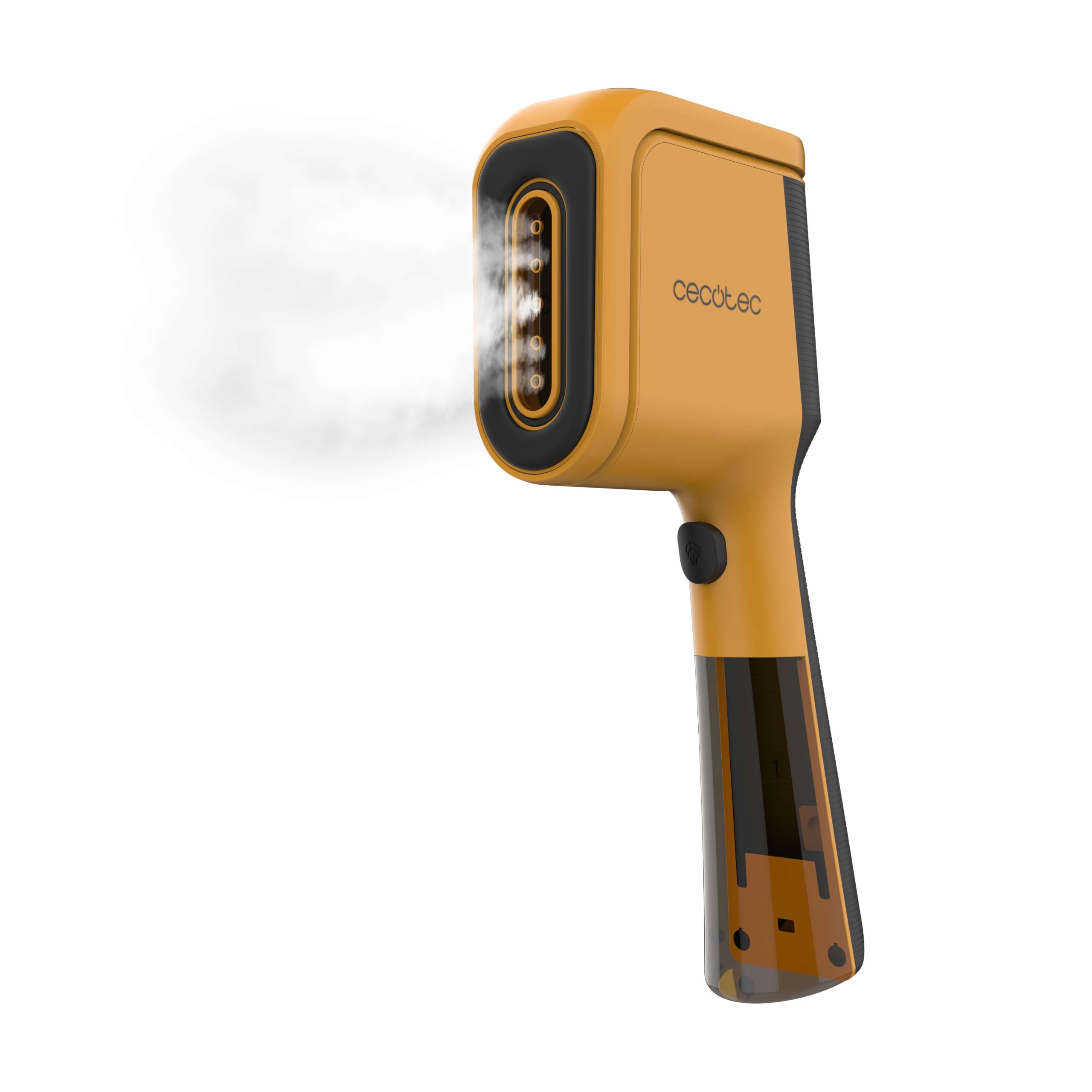 Cecotec Plancha Vertical 1500W Lista en 30s IronHero V-1500 DualBrush Sun | Vapor Continuo 25 g/min, Cabezal con Doble funcion: elimina arrugas y quita pelusas, Suela de Acero Inoxidable, Uso sin Tabla