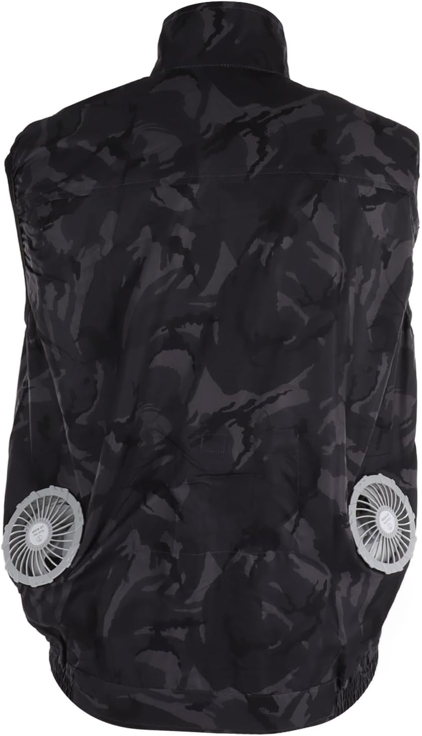 Cooling Fan Vest USB Detachable, Polyester, XXXL White Camouflage - Heat Dissipation, Ideal for Gardening and Outdoor Work (Deep Camouflage)