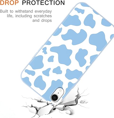 Miniatura 6 de Paquete de 3 fundas de teléfono para Apple iPhone XR de 6.1 pulgadas, diseño de vaca para Apple iPhone XR de 6.1 pulgadas, suave mate, delgada, a