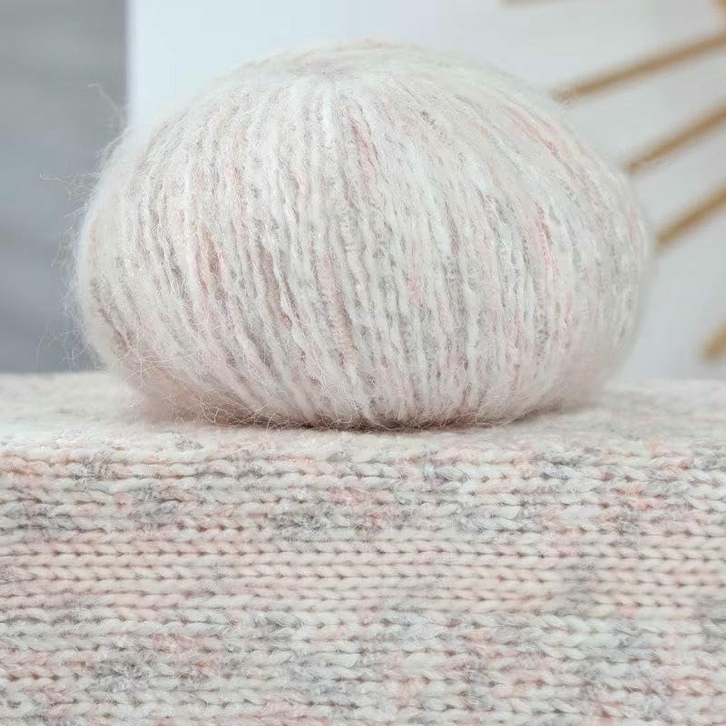 12/16/20/24 Rollos, 50 g de Hilo de Mohair Suave, Hilo de Mezcla de Mohair, para Tejer a Mano y a Ganchillo Gorros, Bufandas, Suéteres y Manualidades